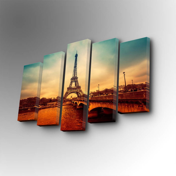 Wallity Cuadro Decorativo en Lienzo 5 Piezas 5PUC-093 Wallity Cuadro Decorativo en Lienzo 5 Piezas 5PUC-093
